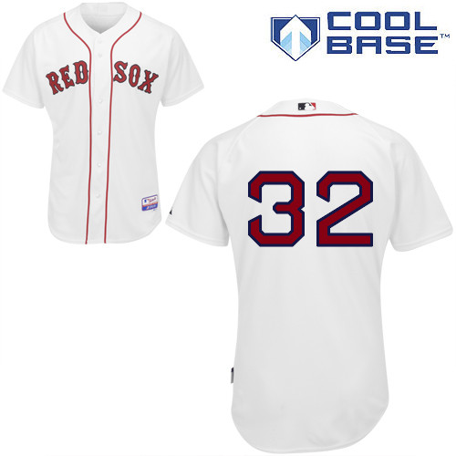 Craig Breslow #32 MLB Jersey-Boston Red Sox Men's Authentic Home White Cool Base Baseball Jersey